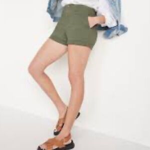 Forever 21 Olive Green High Rise Short Size S